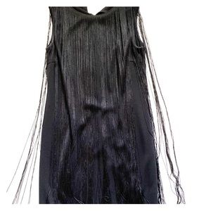 Black Fringe Dress